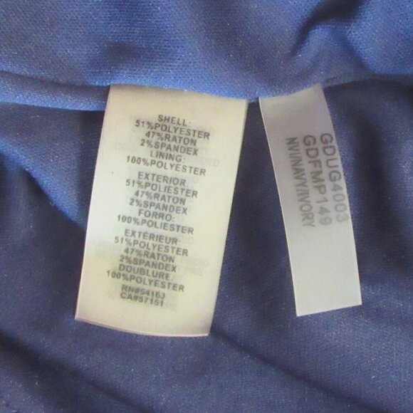 GUESS Blue/White Striped, Sleeveless Dress with tie Size 12 - Picture 8 of 9